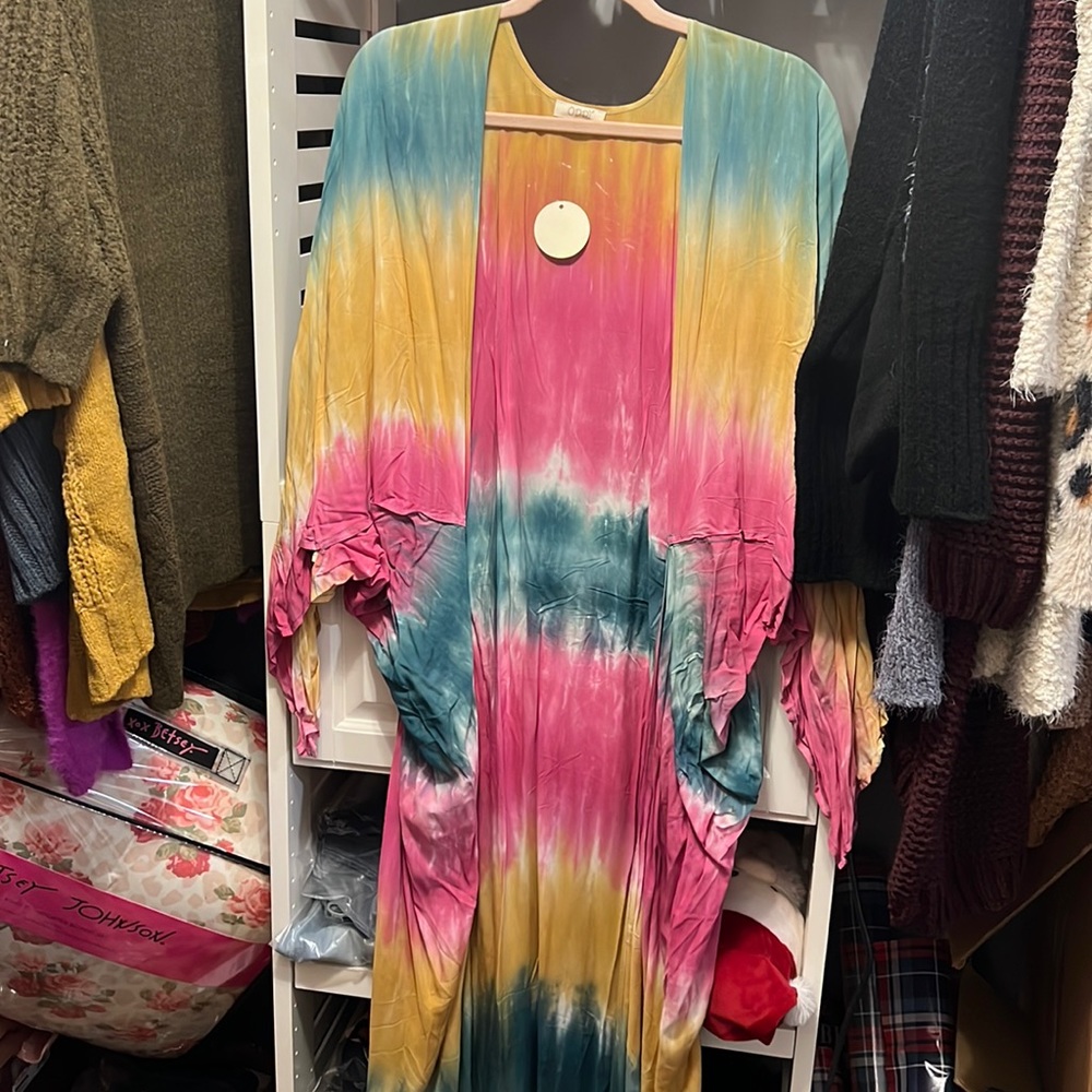 ODDY beautiful beachy kimono NWT One Size